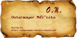 Ostermayer Mónika névjegykártya
